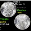 Image 1 : 1882-s Morgan Dollar $1 Grades GEM Unc