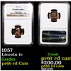 Image 1 : Proof NGC 1957 Lincoln Cent 1c Graded pr66 rd Cam By NGC