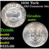 Image 1 : 1936 York Old Commem Half Dollar 50c Grades GEM+ Unc
