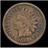 Image 2 : 1864 CN Indian Cent 1c Grades vf+