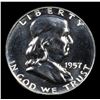 Image 2 : Proof 1957 Franklin Half Dollar 50c Grades GEM++ Proof