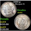 Image 1 : 1889-p Morgan Dollar $1 Grades Choice Unc