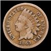 Image 2 : 1863 Indian Cent 1c Grades vf++