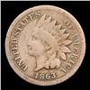 Image 2 : 1863 Indian Cent 1c Grades f+