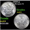 Image 1 : 1889-p Morgan Dollar $1 Grades Choice Unc