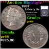 Proof ***Auction Highlight*** 1887 Liberty Nickel 5c Graded pr66 By SEGS (fc)