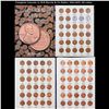 Complete Lincoln 1c H.E Harris & Co folder, 1941-1975, 90 coins.