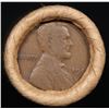 Image 2 : Mixed small cents 1c orig shotgun roll, 1918-d Wheat Cent, 1883 Indian Cent other end, Brinks Wrappe