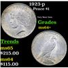 Image 1 : 1923-p Peace Dollar $1 Grades Choice+ Unc
