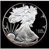 Image 2 : Proof 2002-w Silver Eagle Dollar $1 Grades GEM++ Proof Deep Cameo