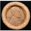 Image 2 : Mixed small cents 1c orig shotgun roll, 1917-s Wheat Cent, 1890 Indian Cent other end, Brinks Wrappe