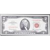 Image 2 : **Star Note** 1963 $2 Red Seal Legal Tender Note Grades Gem CU