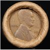 Image 2 : Mixed small cents 1c orig shotgun roll, 1917-s Wheat Cent, 1898 Indian Cent other end, Brinks Wrappe