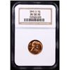 Image 2 : NGC 1940-s Lincoln Cent 1c Graded ms66 rd By NGC.
