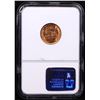 Image 3 : NGC 1940-s Lincoln Cent 1c Graded ms66 rd By NGC.