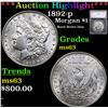 ***Auction Highlight*** 1892-p Morgan Dollar $1 Graded ms63 By SEGS (fc)