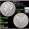 1891-cc Morgan Dollar $1 Graded vg10 By SEGS