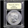 Image 4 : ***Auction Highlight*** 1927-d Peace Dollar $1 Graded Select+ Unc By USCG (fc)