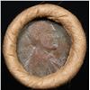 Image 2 : Mixed small cents 1c orig shotgun roll, 1917-d Wheat Cent, 1889 Indian Cent other end, Brinks Wrappe