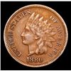 Image 2 : 1880 Indian Cent 1c Grades xf
