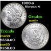 Image 1 : 1900-o Morgan Dollar $1 Grades GEM+ Unc
