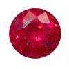 Image 1 : 1.1Ct.Round 6mm Top Blood Red Madagascar Ruby Aaa (GMR-0394)