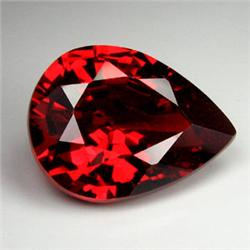 .75-1.0ct. Blazingly Gorgeous Red Pear Garnet Gem 8x5mm (GMR-0171)