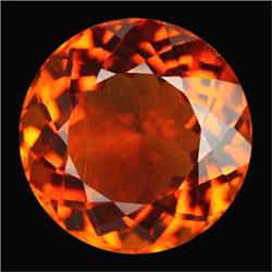 Nice Quality~26.10ct  Reddish Orange Round Cut Citrine VVS (GEM-12831)