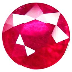 1.93ct Genuine Round Cut Red Ruby (GEM-12347)