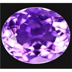 7.55ct Best Colour Violet Oval Cut Amethyst Uruguay VVS (GEM-12116)