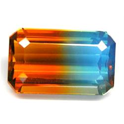 23.43ct Premium Emerald Cut Bi Color Brazil Citrine FLAWLESS (GEM-12071)