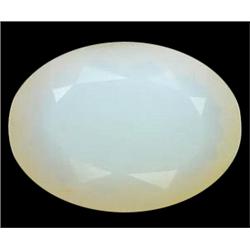 13.08ct Oval Cut Top AAA White Yellow Opal (GEM-11083)