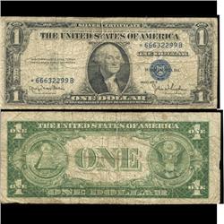 1935D $1 Silver Certificate Star Note Circulated RARE (COI-4693)
