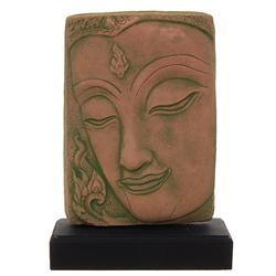 Excellent Hand Cast Sandstone Buddha Face  (CLB-503)