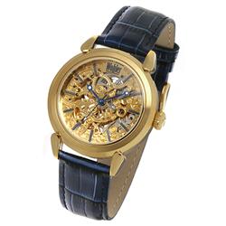 New Wohler Mens Skeleton Two Tone Watch Ret $2995 (WAT-071)