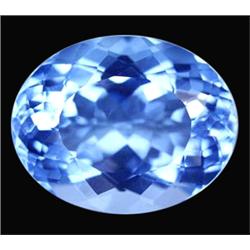 28.65ct Beautiful Oval Cut Santa Maria Blue Quartz (GEM-12837)