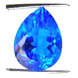 12.35ct Excellent Pear Conflower Blue Quartz (GEM-12917)