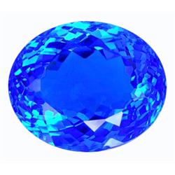 23.55ct   Noble Oval Cornflower Blue Quartz (GEM-12685)