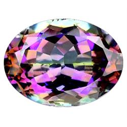 12.91ct Oval Portuguese Cut Multi Color Mystic Quartz (GEM-12491)