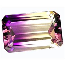17.05ct  Scintillating  Emerald Bi Color Ametrine (GEM-12682)