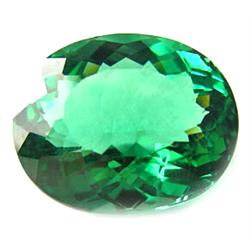 17.25ct Excellent Oval Excellent Green AAA  Amethyst (GEM-12948)