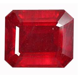 4.50ct Octagon Cut Natural Blood Red Ruby Mozambique (GEM-12519)