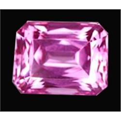 7.6ct AAA Pink Octagon Cut Topaz (GEM-12444B)