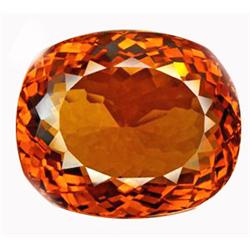 224.15ct  Huge Cushion Honey Reddish Orange Citrine (GEM-13112)