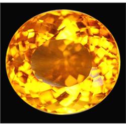 36.60ct Premium AAA Golden Yellow Oval Citrine Brazil (GEM-12861)