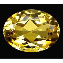 0.97ct Top AAA Oval Yellow Beryl Tanzania VS (GEM-12480)