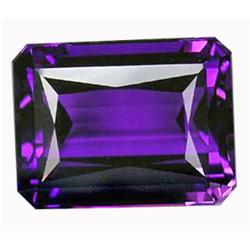 22.30ct Awesome  Purple African Amethyst Octagon Gem  (GEM-13032)
