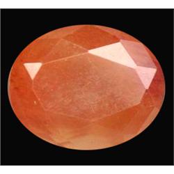 3.00ct AAA Copper Orange Oval Cut Andesine (GEM-12509)