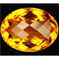 20.55ct  Golden Yellow Oval Citrine VVS (GEM-12612)