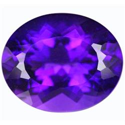 18.15ct  Top Purple Oval Cut Amethyst VVS (GEM-12657)